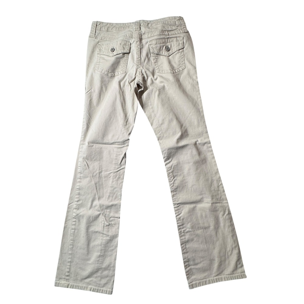 London Jean Bootcut Pants Womens 6 Long Beige Y2K Low Rise Khaki Flare V. Secret